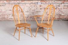 Load image into Gallery viewer, Set of 6 Ercol Swan Chairs in Elm c.1970
