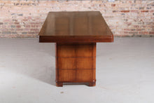 Load image into Gallery viewer, Art Deco Solid Walnut Dining Table c.1930
