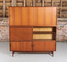 Load image into Gallery viewer, Midcentury Afromosia Drinks Cabinet / Highboard by Robert Heritage for Beaver &amp; Tapley c. 1960s.
