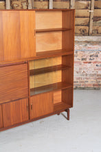 Load image into Gallery viewer, Midcentury Afromosia Drinks Cabinet / Highboard by Robert Heritage for Beaver &amp; Tapley c. 1960s.
