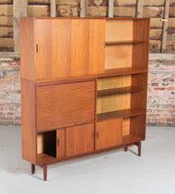 Load image into Gallery viewer, Midcentury Afromosia Drinks Cabinet / Highboard by Robert Heritage for Beaver &amp; Tapley c. 1960s.
