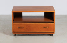 Load image into Gallery viewer, Mid Century G-plan Teak TV Cabinet on Casters c. 1970.
