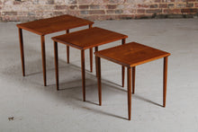 Load image into Gallery viewer, Danish Mid Century Teak Nest of Tables, c. 1960s.
