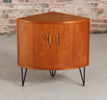 Load image into Gallery viewer, A Midcentury G Plan Fresco Teak Corner Cabinet c. 1960s.
