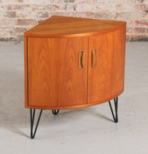 Load image into Gallery viewer, A Midcentury G Plan Fresco Teak Corner Cabinet c. 1960s.
