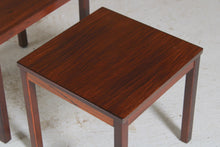 Load image into Gallery viewer, Midcentury Rosewood Nest of Tables by Heggen of Norway, c. 1970s.
