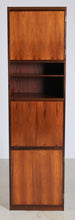 Load image into Gallery viewer, Danish Mid Century Scan-flex Tall Rosewood Cabinet by Omann Jun, c. 1970s.
