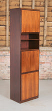 Load image into Gallery viewer, Danish Mid Century Scan-flex Tall Rosewood Cabinet by Omann Jun, c. 1970s.
