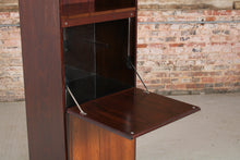 Load image into Gallery viewer, Danish Mid Century Scan-flex Tall Rosewood Cabinet by Omann Jun, c. 1970s.
