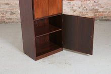 Load image into Gallery viewer, Danish Mid Century Scan-flex Tall Rosewood Cabinet by Omann Jun, c. 1970s.
