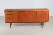 Load image into Gallery viewer, Mid Century Teak sideboard with Carved Wooden Handles.  c1960s
