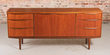 Load image into Gallery viewer, Mid Century Teak sideboard with Carved Wooden Handles.  c1960s
