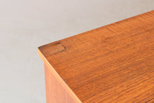 Load image into Gallery viewer, Mid Century Teak sideboard with Carved Wooden Handles.  c1960s
