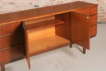 Load image into Gallery viewer, Mid Century Teak sideboard with Carved Wooden Handles.  c1960s
