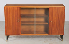 Load image into Gallery viewer, Mid Century Mahogany Slim Sideboard by B&amp;S Goodman, London, circa 1960s.
