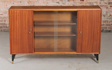 Load image into Gallery viewer, Mid Century Mahogany Slim Sideboard by B&amp;S Goodman, London, circa 1960s.
