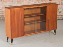 Load image into Gallery viewer, Mid Century Mahogany Slim Sideboard by B&amp;S Goodman, London, circa 1960s.
