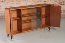 Load image into Gallery viewer, Mid Century Mahogany Slim Sideboard by B&amp;S Goodman, London, circa 1960s.
