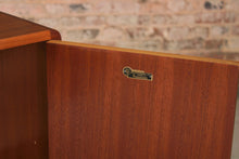 Load image into Gallery viewer, Mid Century Mahogany Slim Sideboard by B&amp;S Goodman, London, circa 1960s.
