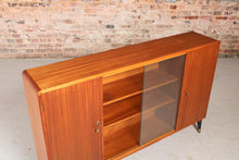 Load image into Gallery viewer, Mid Century Mahogany Slim Sideboard by B&amp;S Goodman, London, circa 1960s.
