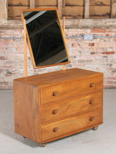 Load image into Gallery viewer, Mid Century Ercol Windsor Model 483 Vanity Chest Of Drawers With Mirror, circa 1960s.
