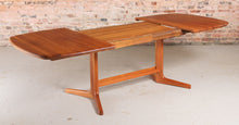 Load image into Gallery viewer, Danish Style Solid Teak Extending Dining Table.
