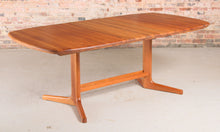 Load image into Gallery viewer, Danish Style Solid Teak Extending Dining Table.
