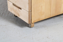 Load image into Gallery viewer, Early Alvar Aalto Birch Chest of Drawers Model 297 on Wooden Casters c 1930s.
