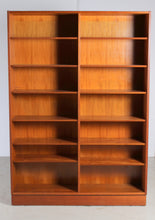 Load image into Gallery viewer, Danish Mid Century Teak Double Bookcase Designed by Carlo Jensen for Poul Hundevad, c 1970s.
