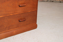 Load image into Gallery viewer, Mid Century Solid Teak Chest of Drawers/Tallboy c 1960s.
