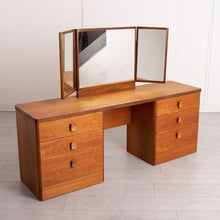 Load image into Gallery viewer, Midcentury Teak Dressing Table &amp; Stool by Stag, c.1970
