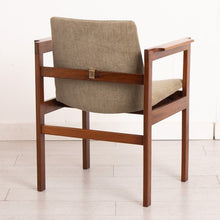 Load image into Gallery viewer, Set of 6 Reupholstered Midcentury Afromosia Dining Chairs c1960s
