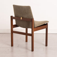 Load image into Gallery viewer, Set of 6 Reupholstered Midcentury Afromosia Dining Chairs c1960s
