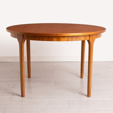 Load image into Gallery viewer, Midcentury Round Extending Teak Dining Table by McIntosh c.1960s
