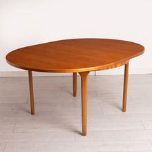 Load image into Gallery viewer, Midcentury Round Extending Teak Dining Table by McIntosh c.1960s
