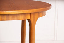 Load image into Gallery viewer, Midcentury Round Extending Teak Dining Table by McIntosh c.1960s
