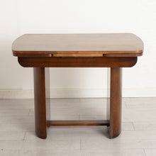 Load image into Gallery viewer, Art Deco Style Walnut Extending Dining Table c.1950
