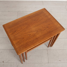 Load image into Gallery viewer, Danish Midcentury Teak Nest of 3 Tables c.1960s
