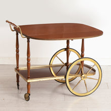 Load image into Gallery viewer, Italian Midcentury Serving Trolley / Bar Cart c.1965
