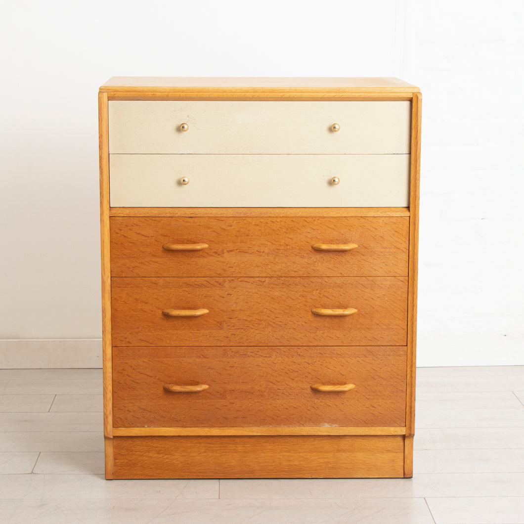 Midcentury G Plan Brandon Range Chest of Drawers in Oak c.1960s