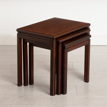 Load image into Gallery viewer, Midcentury Rosewood Nest of Three Tables c.1970
