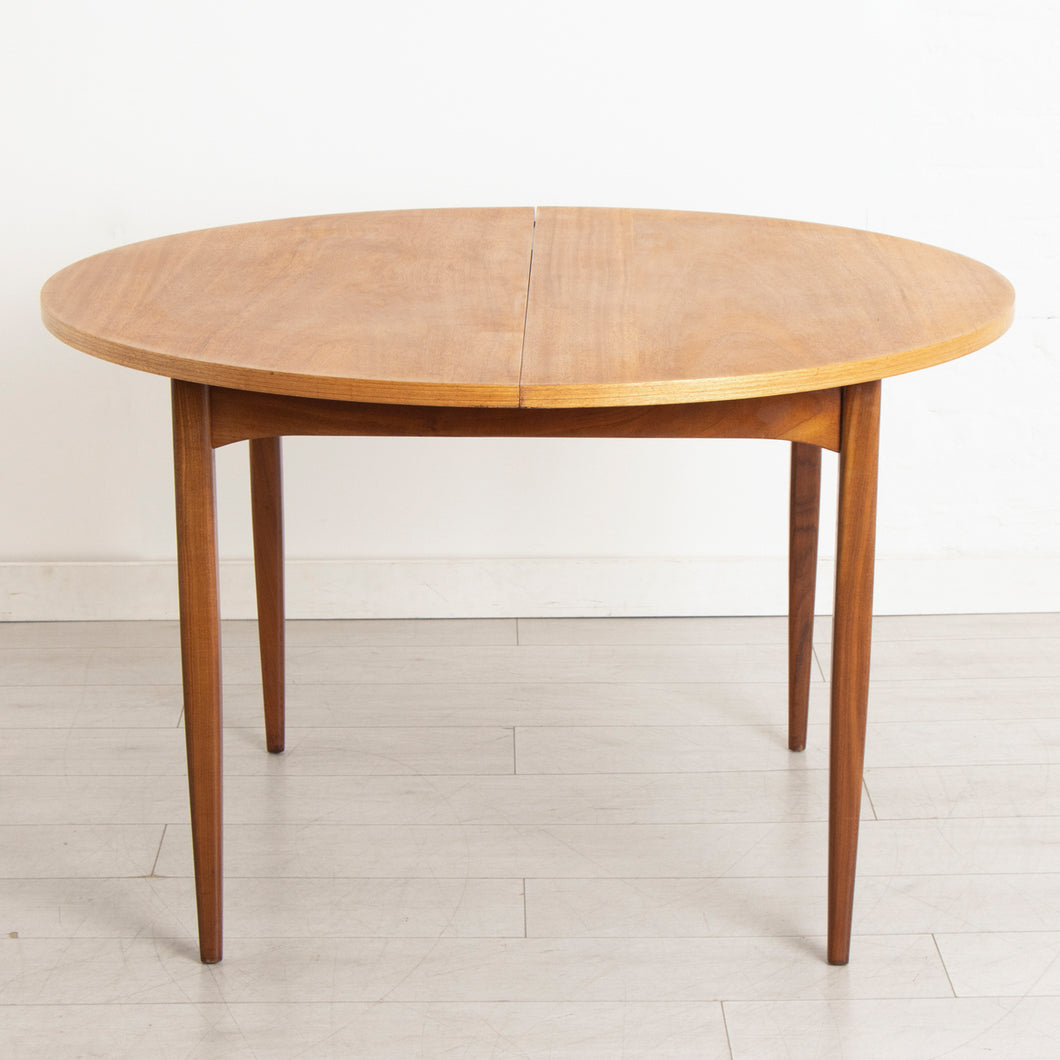 Midcentury Round Teak Extending Dining Table c.1965