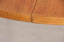 Load image into Gallery viewer, Midcentury Round Teak Extending Dining Table c.1965
