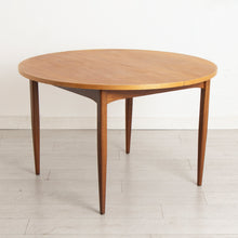 Load image into Gallery viewer, Midcentury Round Teak Extending Dining Table c.1965
