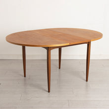 Load image into Gallery viewer, Midcentury Round Teak Extending Dining Table c.1965
