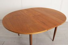 Load image into Gallery viewer, Midcentury Round Teak Extending Dining Table c.1965
