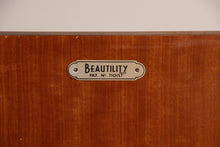 Load image into Gallery viewer, Midcentury Teak Drinks Cabinet with Sliding Glass Doors by Beautility c.1965
