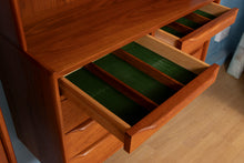 Load image into Gallery viewer, Midcentury Wall Mounted Teak Bookcase with drawers c.1970
