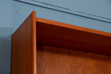 Load image into Gallery viewer, Midcentury Wall Mounted Teak Bookcase with drawers c.1970
