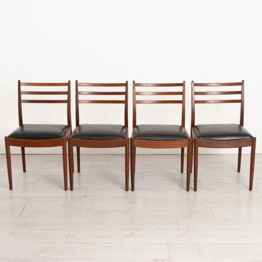 Set of 4 Midcentury G-Plan Fresco Dining chairs by Victor Wilkins c.1960s